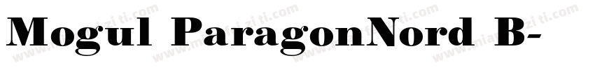 Mogul ParagonNord B字体转换